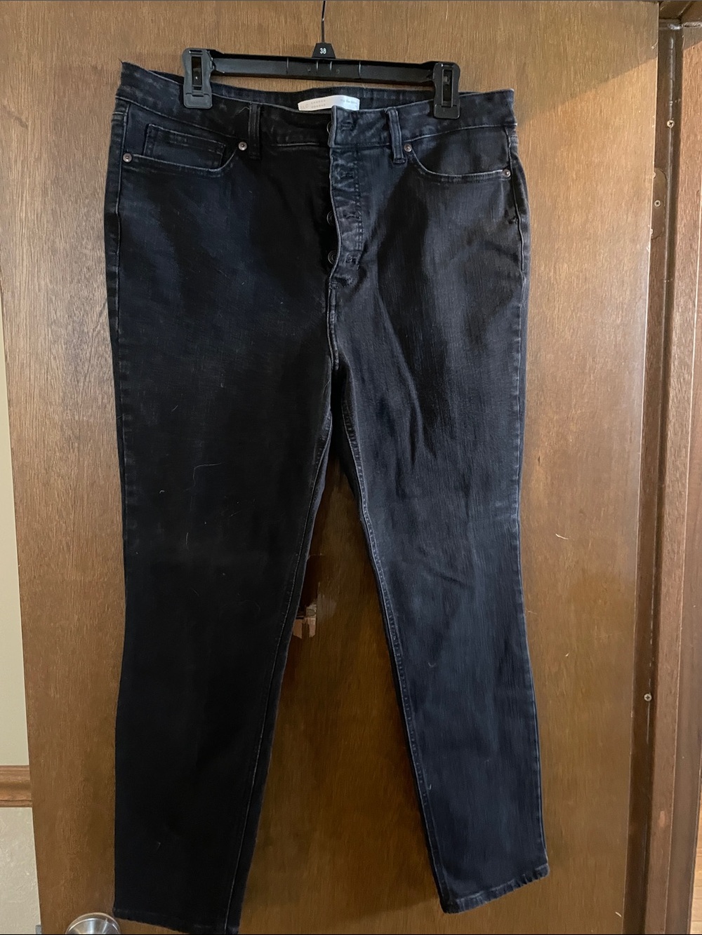 LC Lauren Conrad Men's Black Slim Straight Jeans